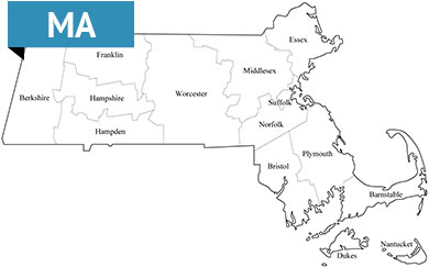 Massachusetts map